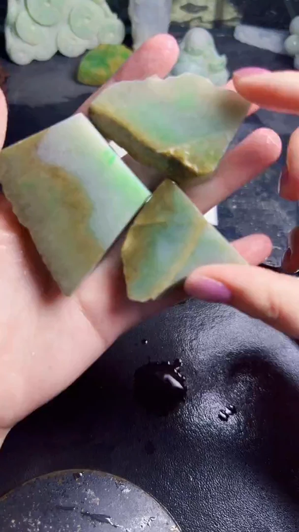 未镶嵌挂件翡翠天然翡翠036