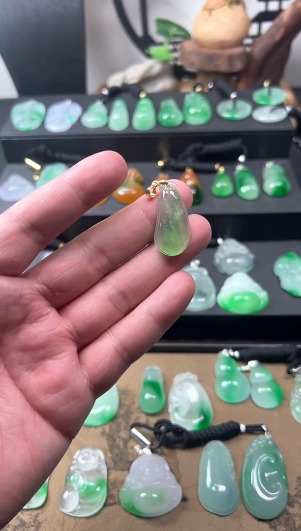颈饰未镶嵌翡翠所见即所得，一图一物