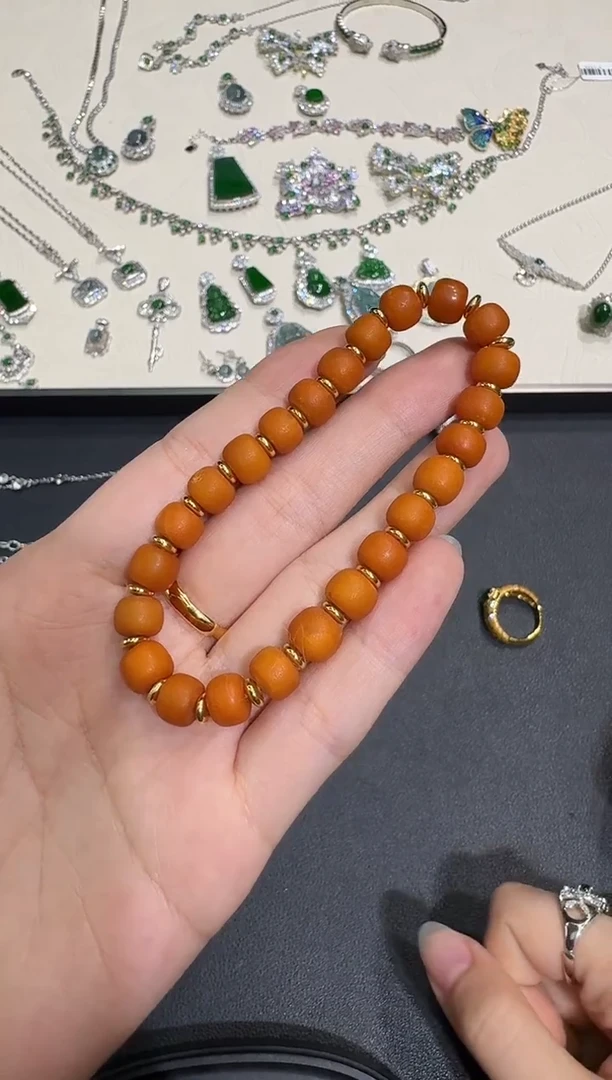 手串琥珀未镶嵌?**?X0103-1000-124