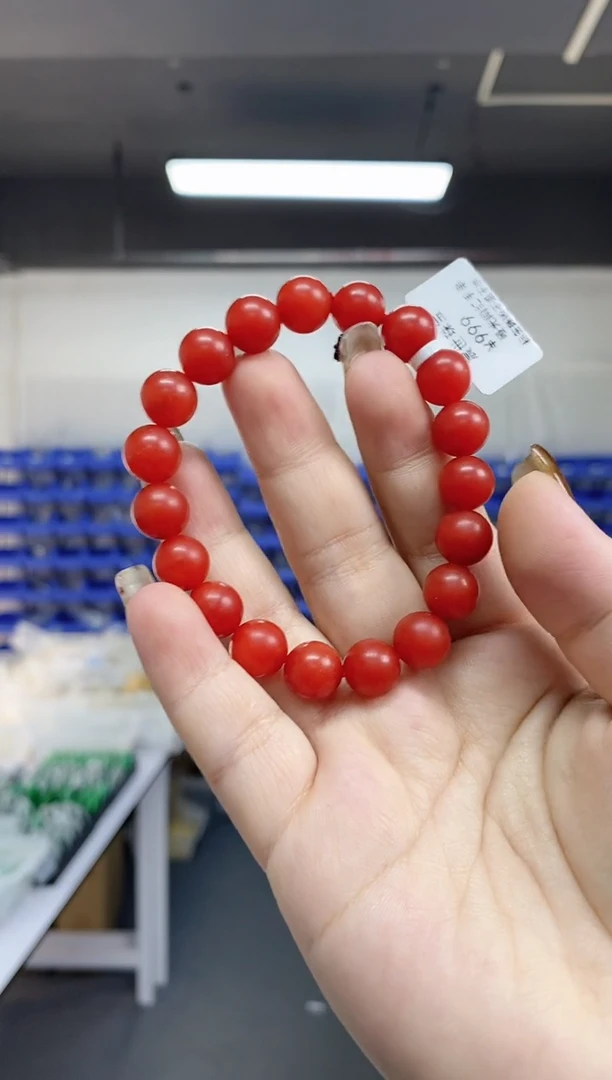 【闪购商品】南红玛瑙手串未镶嵌多样性发其一颜色微差