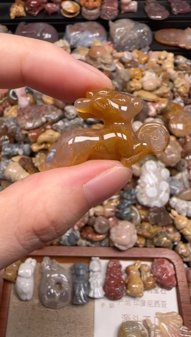硅化珊瑚（珊瑚玉）未镶嵌颈饰748