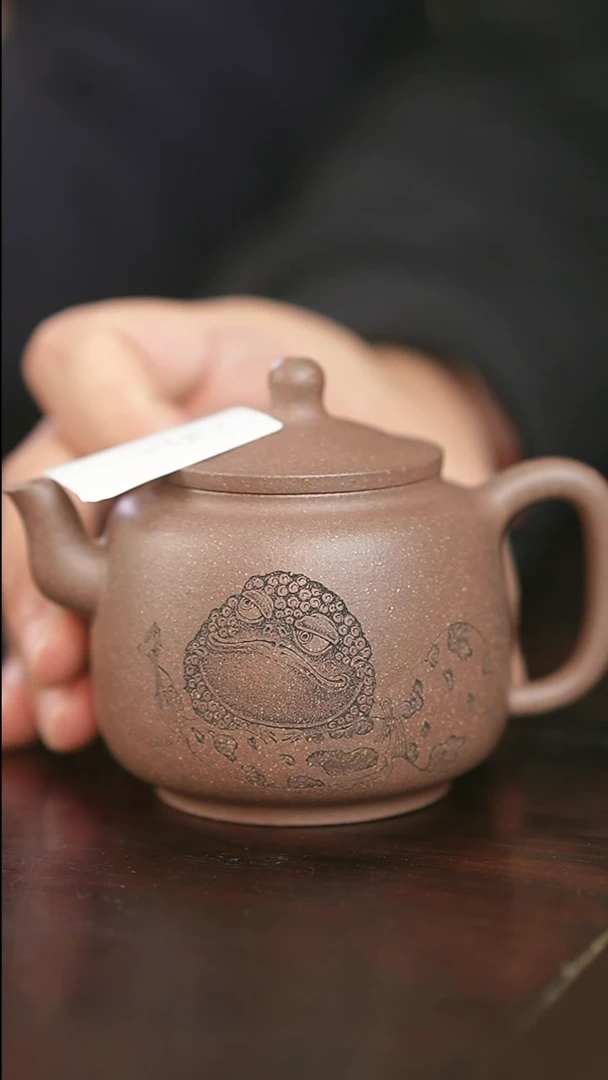 茶杯紫砂无忧-墨林-金蟾