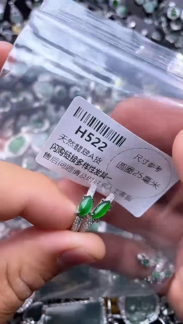 【闪购商品】翡翠颈饰未镶嵌H522戒指 多样性发其一