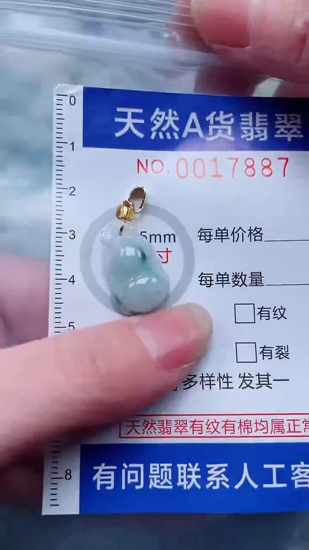 翡翠未镶嵌吊坠(不含链)1