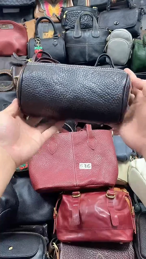 头层牛皮圆筒包697.