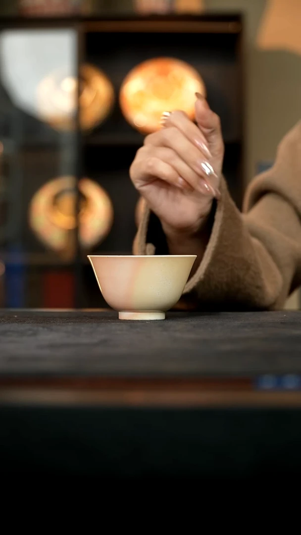 厚山柴烧雪茄落灰压手杯80ml