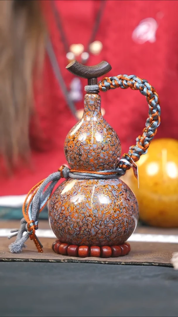 【闪购商品】WP405漆艺酒葫芦不包手串及旋转底座