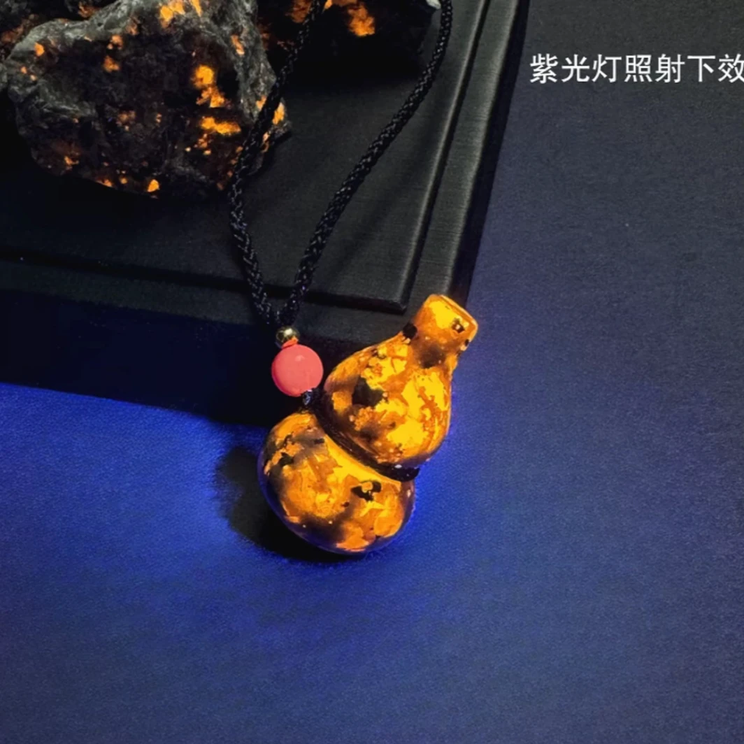 非金属珐琅吊坠 火灵芝葫芦吊坠啊坤