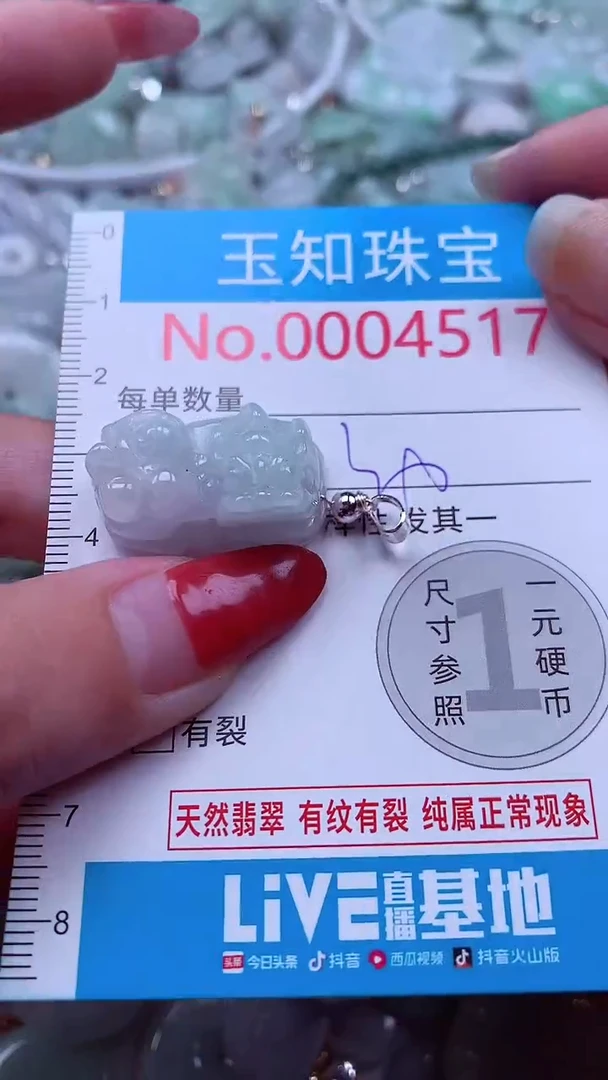 吊坠(不含链)未镶嵌翡翠4517