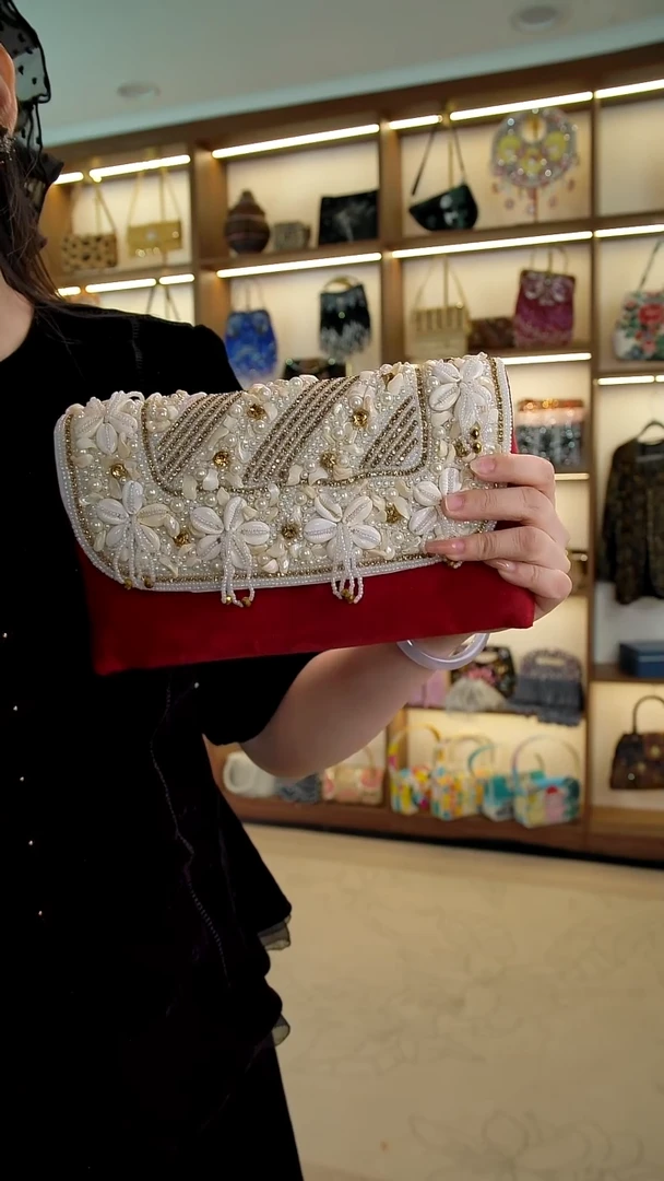 织物Fjss-666百格汇手工串珠包1