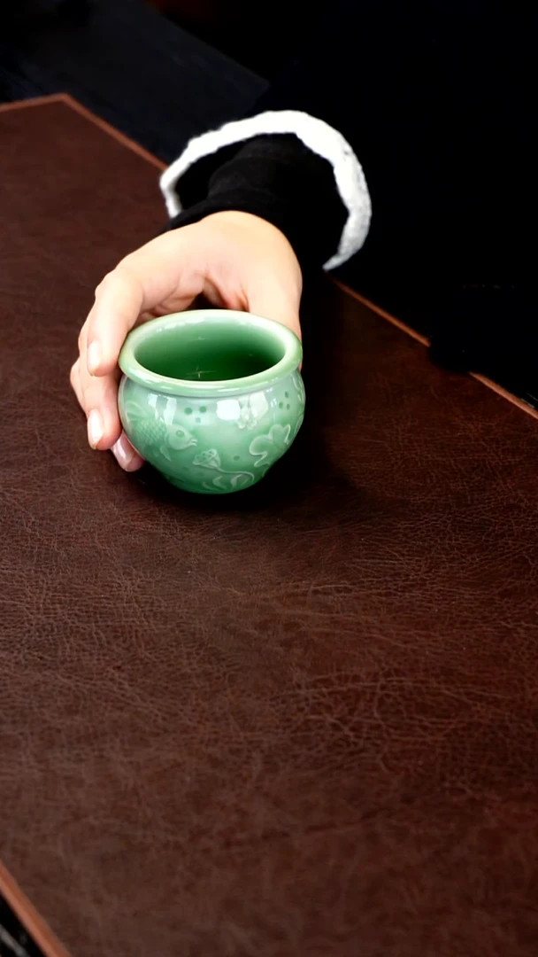 青瓷手工茶器包邮