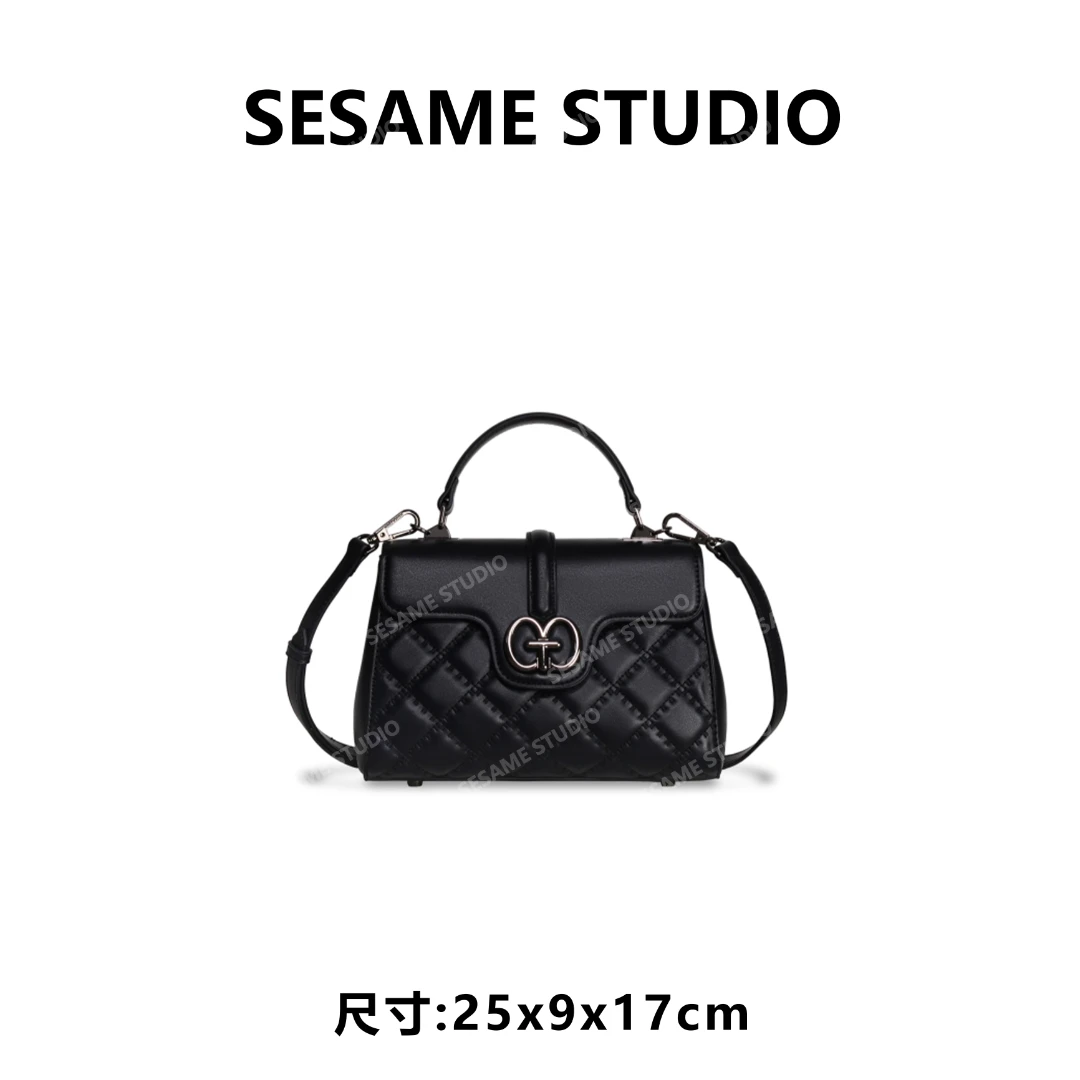 【芝麻集】GQ-1893-黑色RAIN.CUN休闲时尚百搭腋下女包