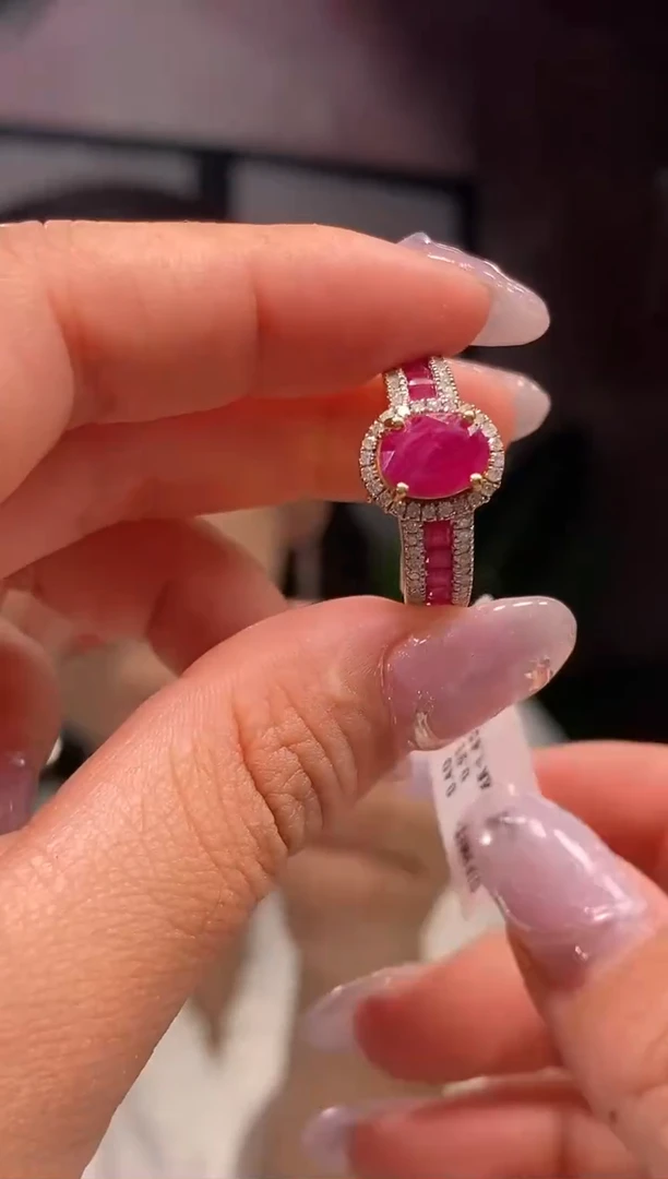 未镶嵌戒指红宝石天然缅甸红宝石戒指1.45ct