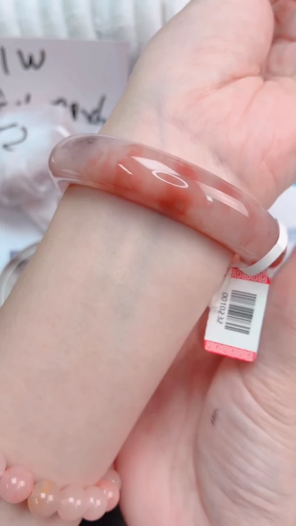 未镶嵌手镯石英质玉桃花酿89-圈口61-102