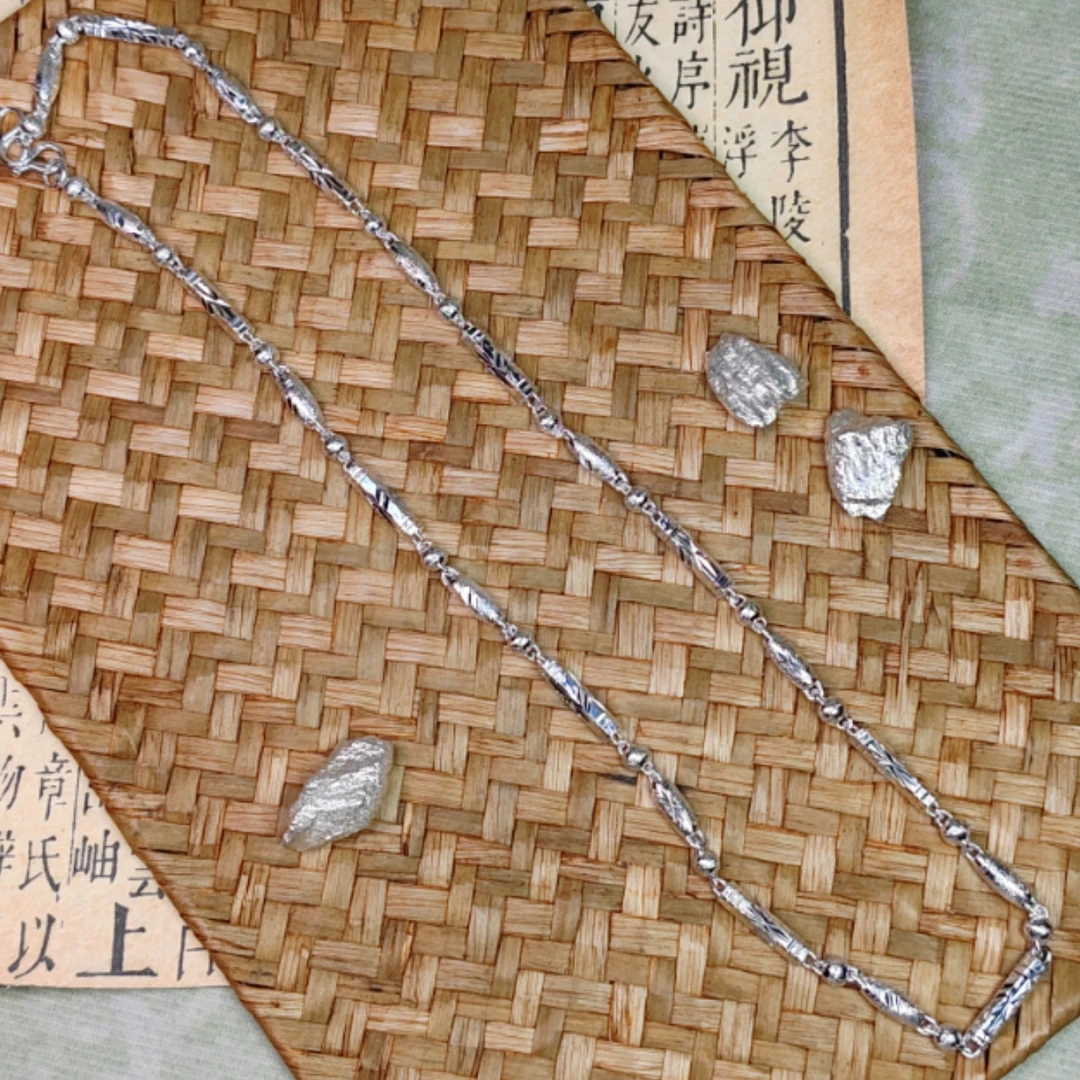 坠链均足银 亮面米花项链（宝立严选）