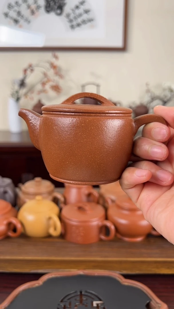 【闪购商品】紫砂茶壶黄降坡汉瓦壶150CC
