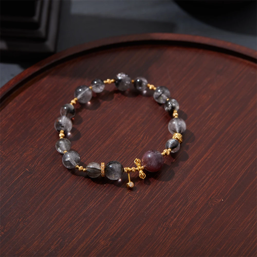 【于正严选】18K黑银钛单圈手串多样性发一XYGD273094-C