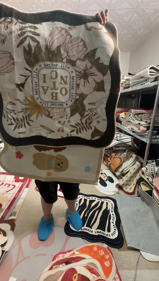 毛绒小**?a008地毯