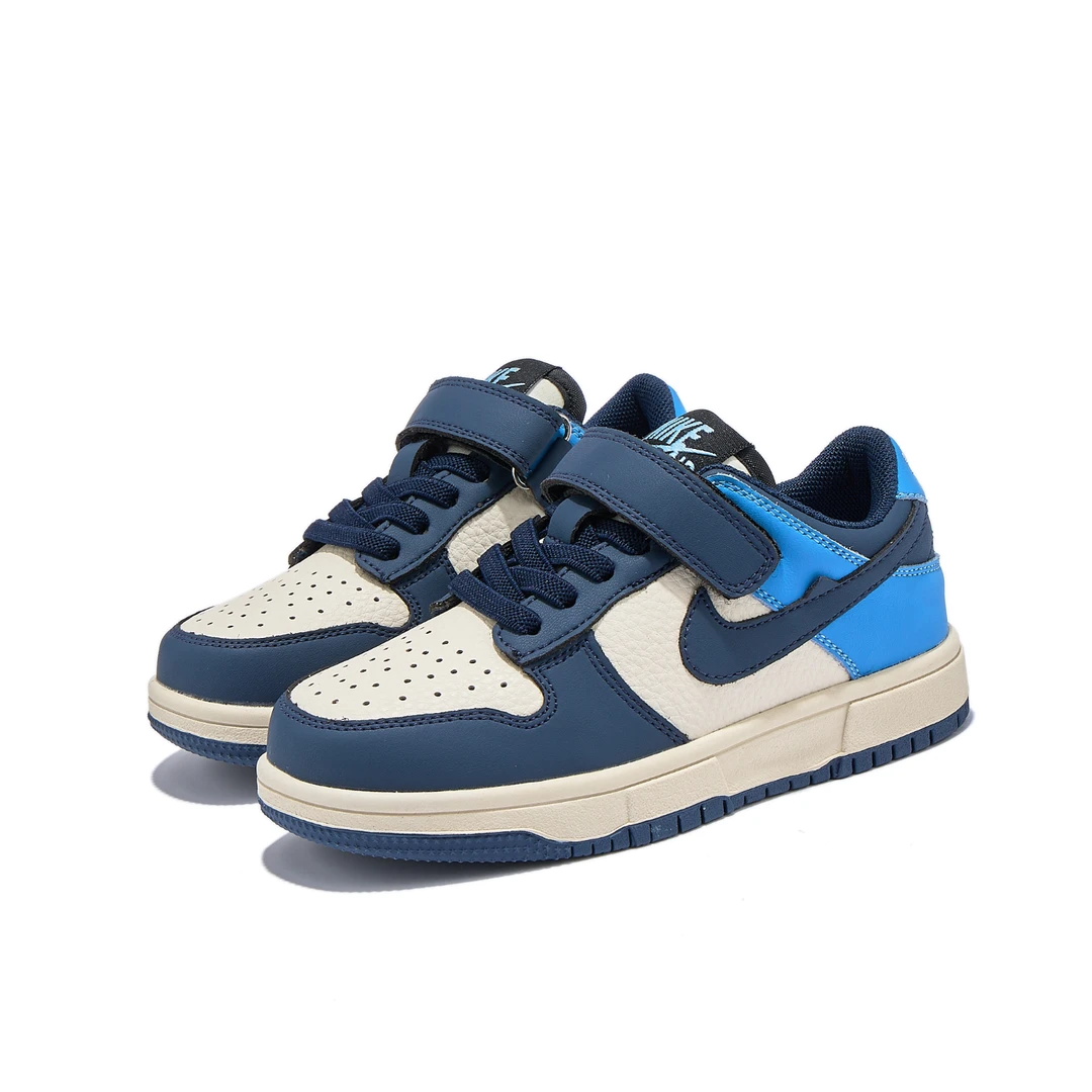 NK儿童鞋子aj低帮北卡蓝秋季6-12岁男童运动女童板鞋儿童运动鞋