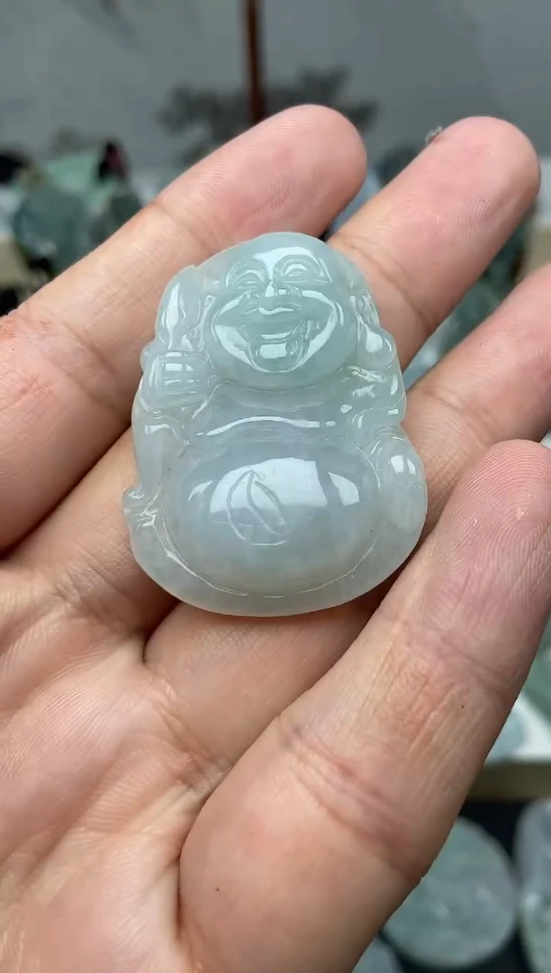 颈饰未镶嵌翡翠弥勒佛