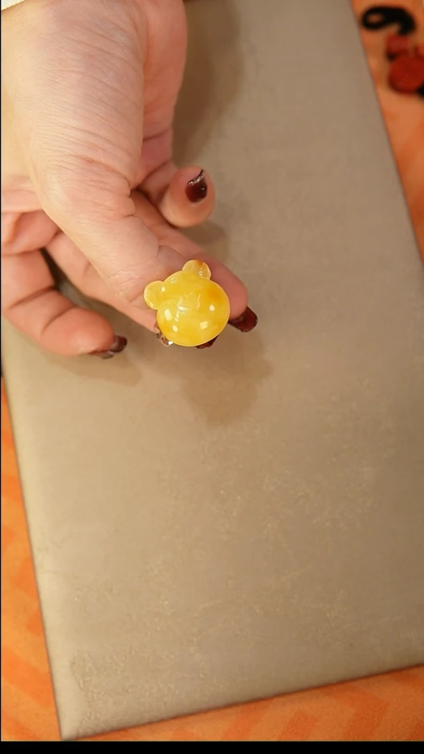 【闪购商品】琥珀戒指银S925镶嵌戒指