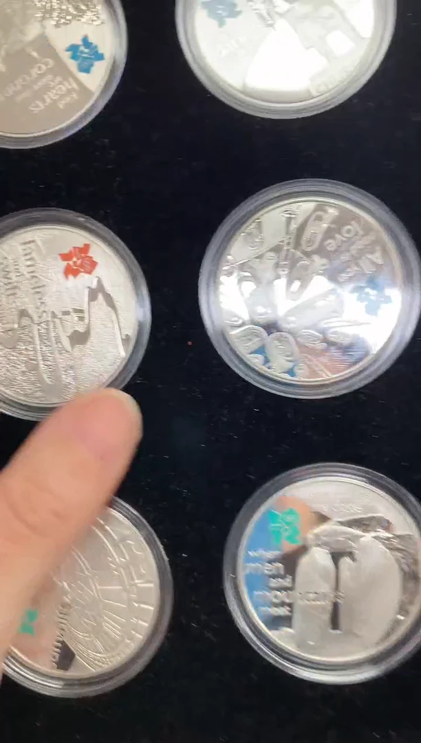 银Ag925伦敦奥运会银币6枚套装