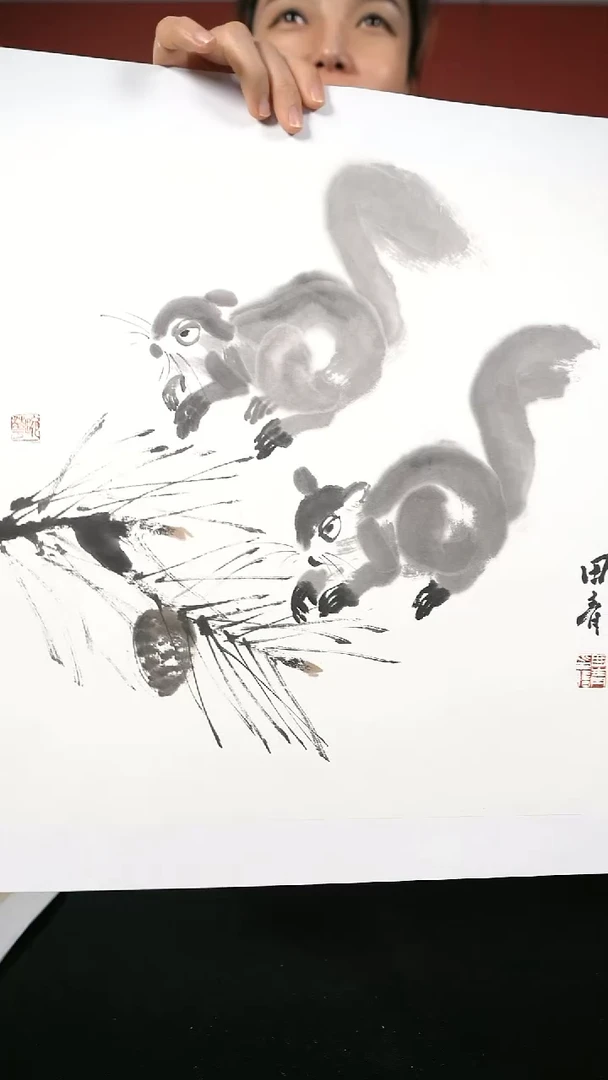 国画田青书画作品34*34