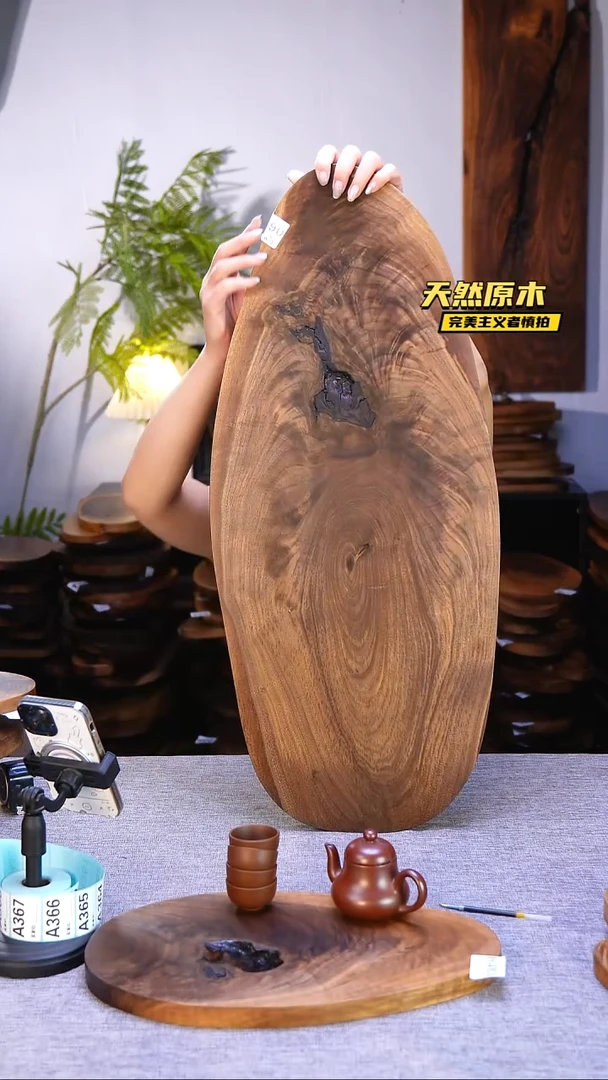 木北美黑胡桃原木.干裂疤结不属于商品质量问题完美主义者慎拍