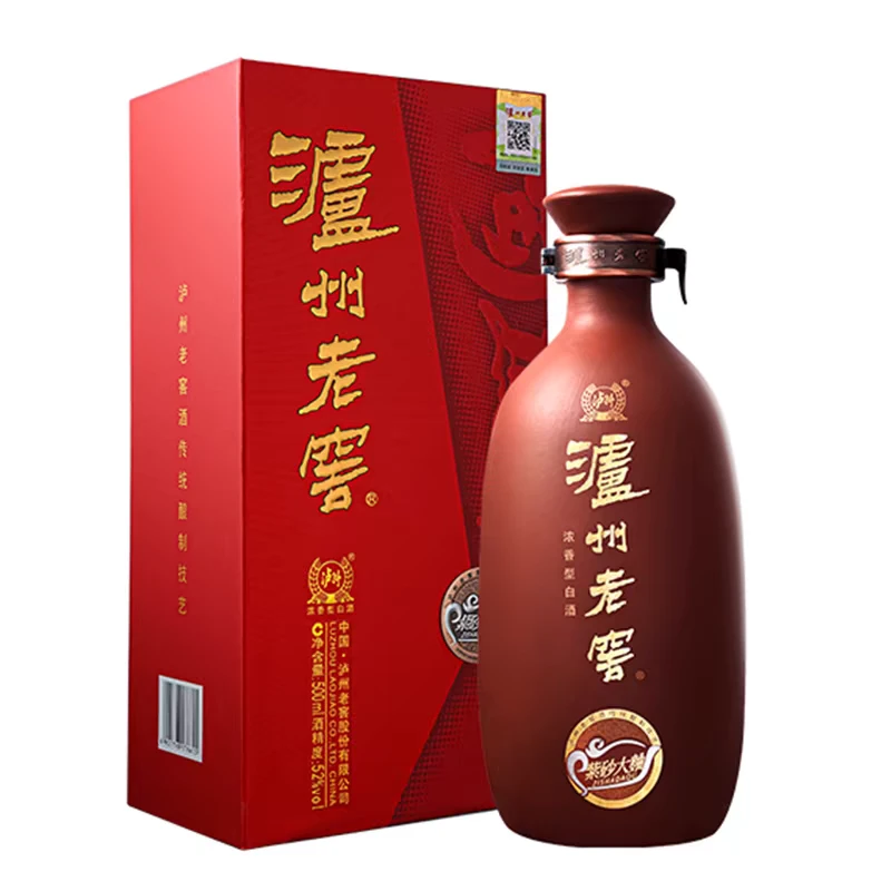 泸州老窖【中秋】紫砂大曲（红）【12年】52度500ml*1瓶 浓香型白酒