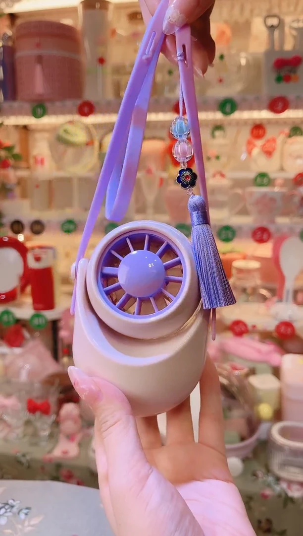 摆件品质好发货快放心拍！挂脖风扇