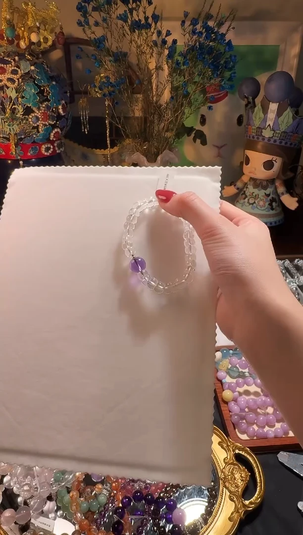 【闪购商品】水晶手串未镶嵌大肠白水晶手串