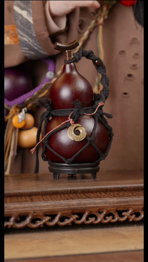 162号精品天然大漆酒葫芦一物一拍~