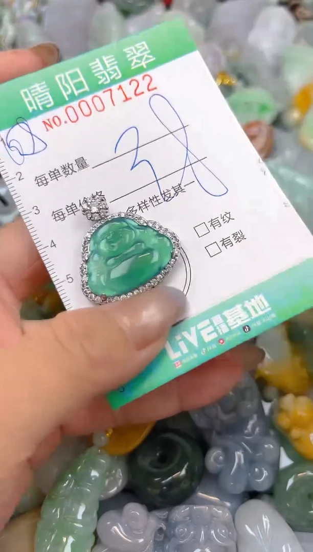 翡翠未镶嵌颈饰闪购0007122