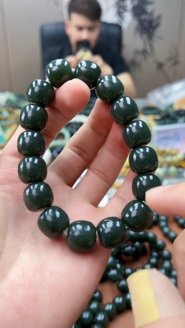 手链未镶嵌和田玉纯天然新疆且末蓝14