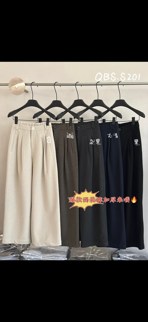 恩熙·韩版气质百搭西装阔腿裤201