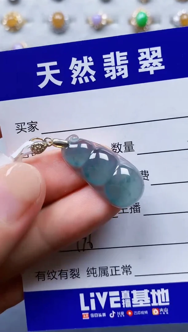 颈饰银S925镶嵌翡翠136