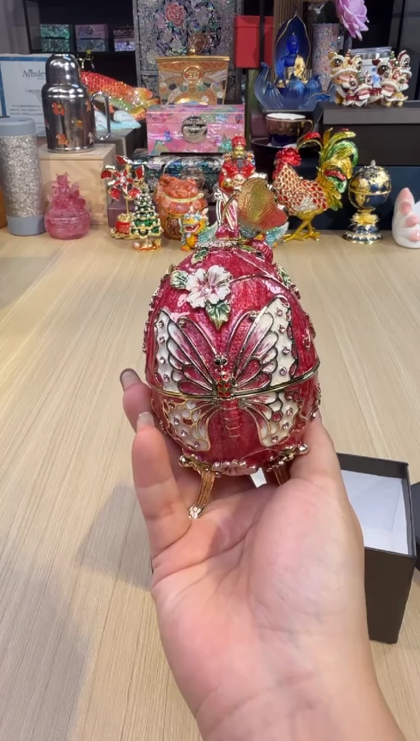 152七宝红色蝴蝶单