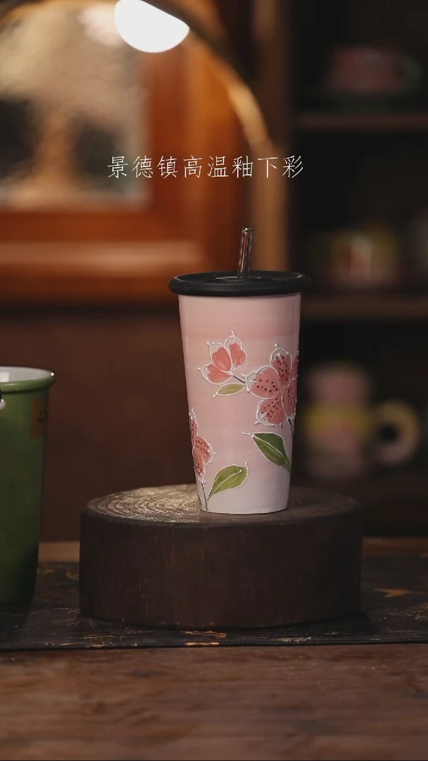 陶瓷景德镇高温釉下手绘陶瓷462