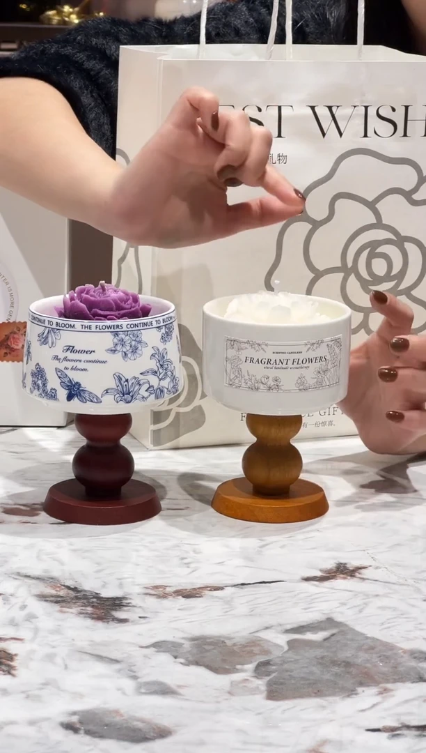 香薰蜡烛两件套（栀子味+黑雪松与杜松）