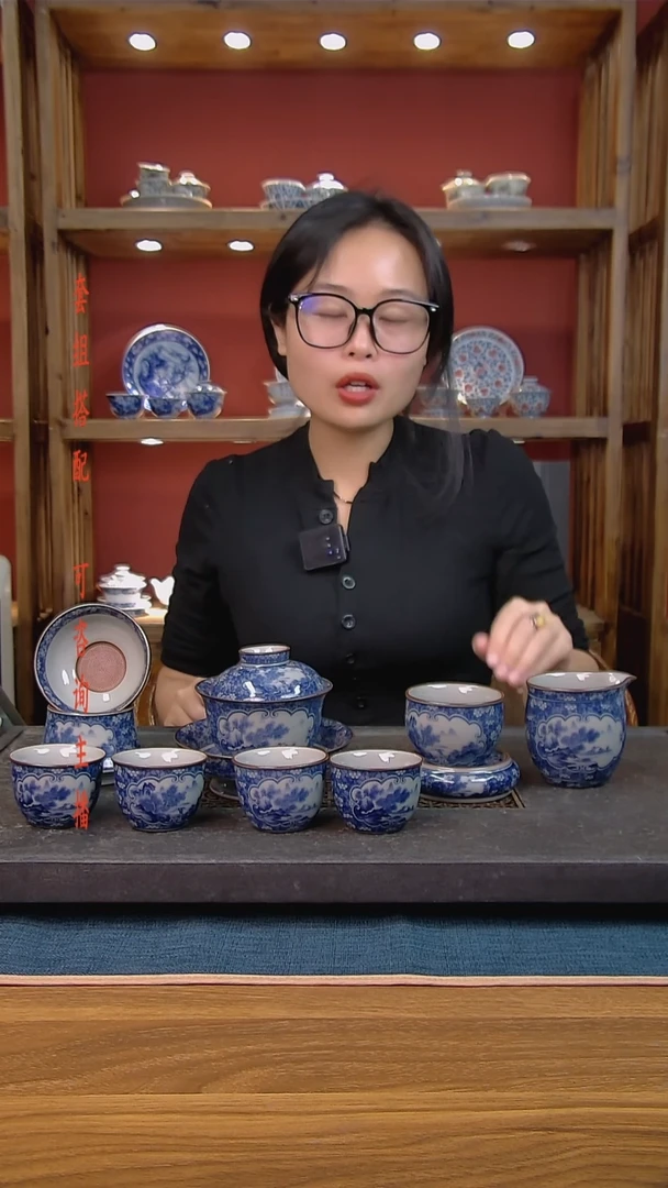 简装家用款9件套 老陶泥开片纹陶瓷茶具