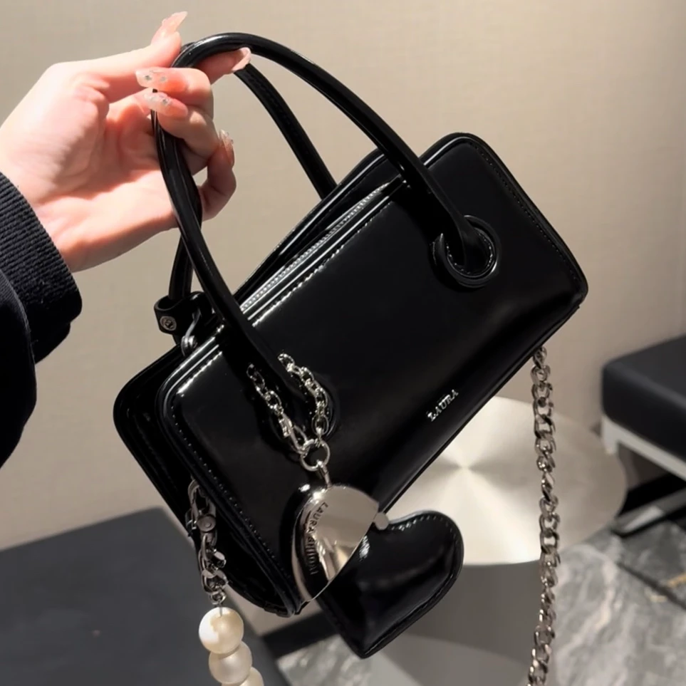 韩系ins风小手提包精致简约百搭腋下包斜挎包劳拉新款5269