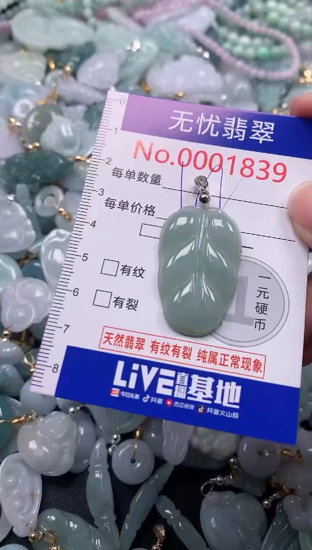 吊坠(不含链)未镶嵌翡翠1839