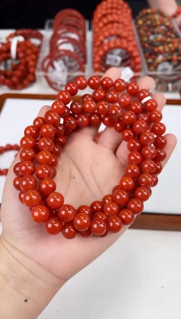 【闪购商品】南红玛瑙瓦西多圈9+未镶嵌一个/条
