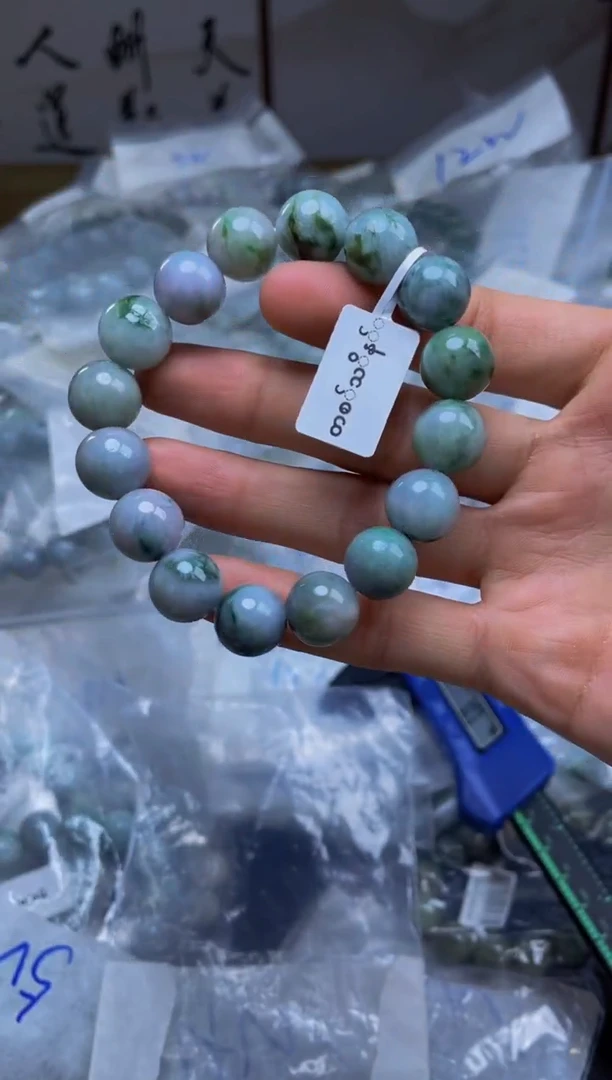 未镶嵌手链翡翠珠串
