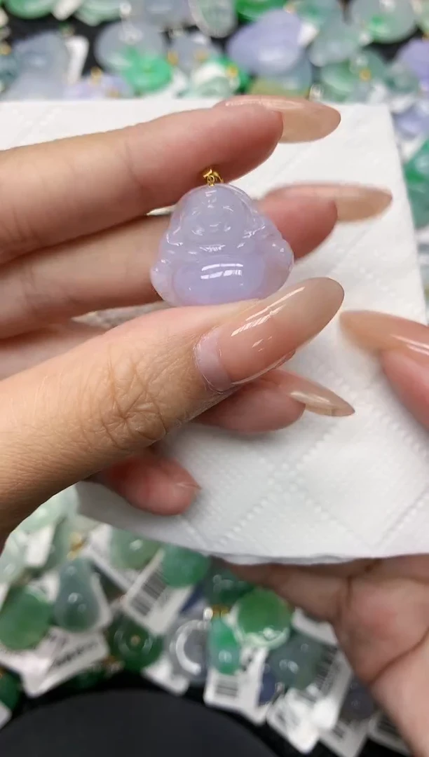 颈饰18K金镶嵌翡翠11111111111