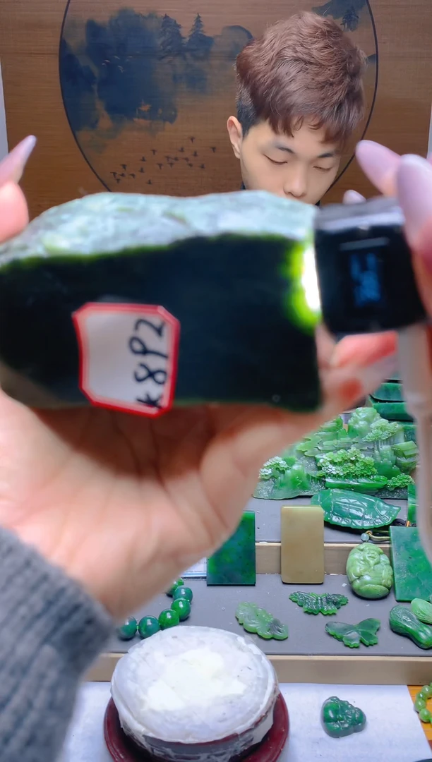 【闪购商品】和田玉（碧玉）珠宝半成品未镶嵌1