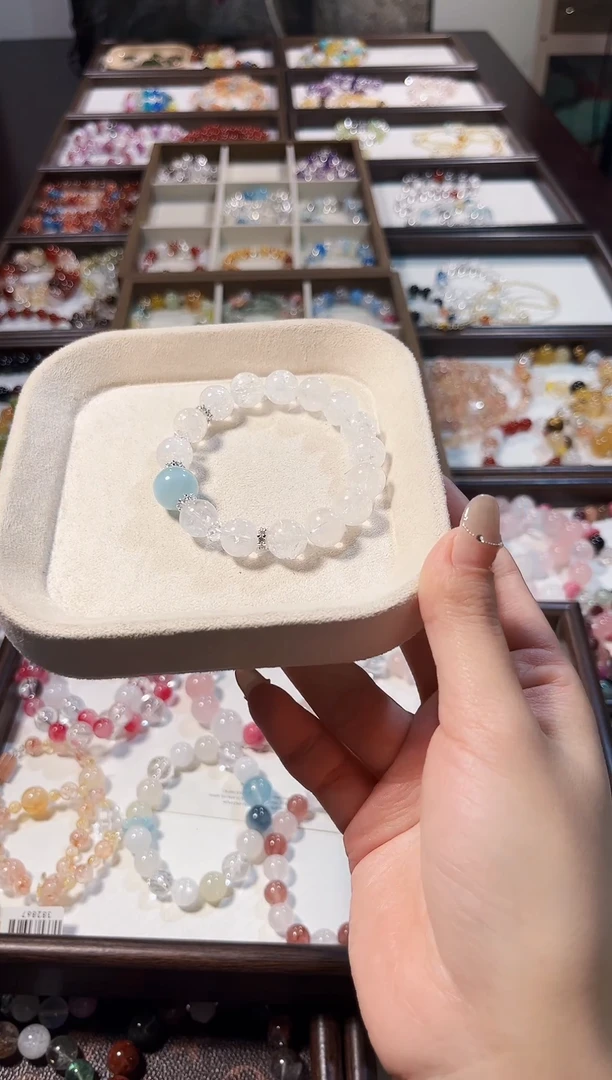 银S925镶嵌手链水晶01