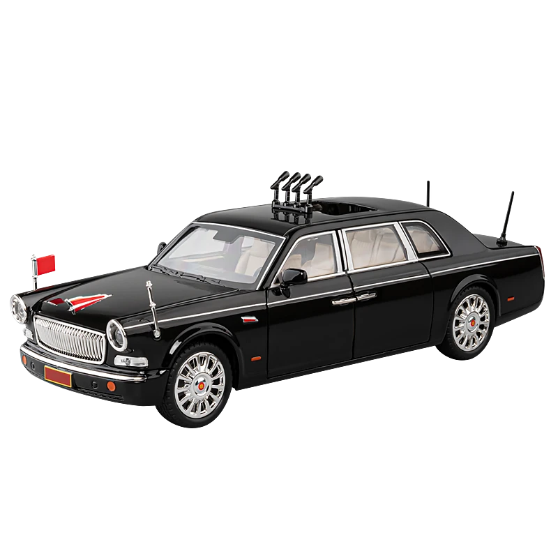 正版红旗L5汽车模型仿真合金汽车模型收藏摆件男孩检阅纪念品礼物