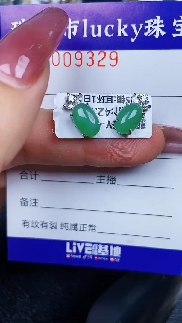 颈饰银S925镶嵌翡翠9329