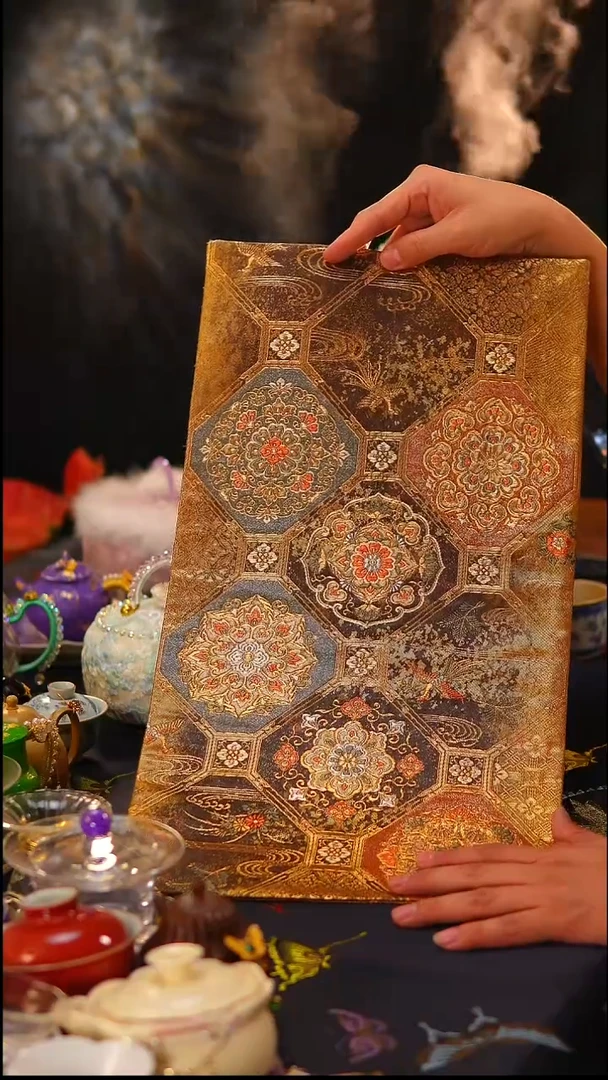 慕*030西阵织西阵织50*29cm金色（中古回流介意勿拍）微瑕